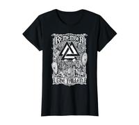 Viking Valknut Remember The Fallen Skeleton Warriors Value Graphic T-Shirt