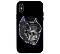 Viking Valkyrie Warrior Angel Rune Indigo Case for iPhone X/XS