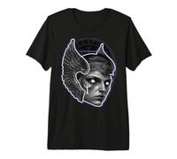 Viking Valkyrie Warrior Angel Rune Indigo Premium T-Shirt