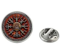 Viking Vegvisir Compass Nordic Badge Brooch Lapel Pin Broach Type 1