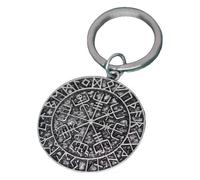 Viking Vegvisir Keyring Norse Compass Amulet Talisman