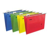 Viking Vertical Suspension File Foolscap V Base 220 gsm Assorted Pack of 50