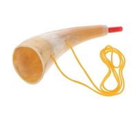 Viking War Horn, Ox Battle Trumpet with Strap - Loud Sound, for Norse Cosplay, Festivals & Ceremonies