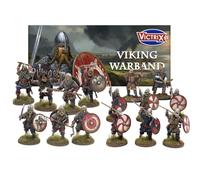Viking Warband. Set of 34 Figures. 28 mm Miniatures Modular Historical Miniatures. Ideal for Games Like Pillage, SAGA and Other Wargames. Produced by Victrix. with Viking Warlord