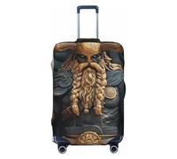 Viking Warrior 3D Elastic Travel Luggage Cover Suitcase Protector, Print Suitcase Baggage Cover Anti-Scratch