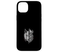 Viking Warrior and Wolf Fusion Norse Mythology Art Case for iPhone 14 Plus