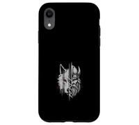 Viking Warrior and Wolf Fusion Norse Mythology Art Case for iPhone XR
