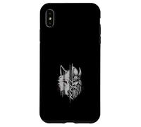 Viking Warrior and Wolf Fusion Norse Mythology Art Case for iPhone XS Max