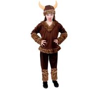 Viking Warrior Costume I Love Fancy Dress Brown Medium