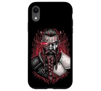 Viking Warrior Cyberpunk Sci-Fi Runes Norse Mythology Case for iPhone XR