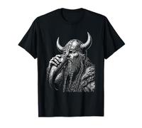 Viking Warrior Drinking Horn Beard Viking Funny T-Shirt