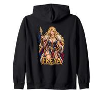 Viking Warrior Freya Norse Goddess Mythology Zip Hoodie