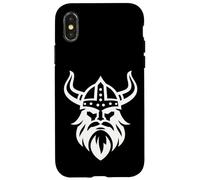Viking Warrior Head Illustration | Norse Viking Helmet Case for iPhone X/XS