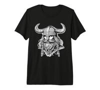 Viking Warrior Norse Berserker Blackwork Premium T-Shirt
