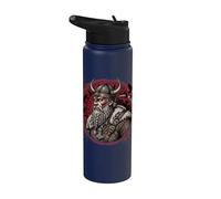 Viking Warrior Norse Mythology Raven Valhalla Stainless Steel Insulated Water Bottle