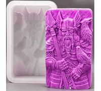 Viking Warrior Silicone Mould - Norse Mythology Soap, Resin, Candle & Plaster Casting Mold