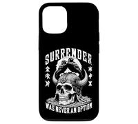 Viking Warrior Skull Raven Never Surrender Norse Vikings Case for iPhone 12/12 Pro