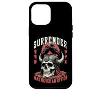 Viking Warrior Skull Raven Never Surrender Norse Vikings Case for iPhone 12 Pro Max
