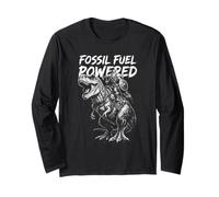 Viking Warrior T-Rex Tyrannosaurus Dinosaur Rider Funny Long Sleeve T-Shirt