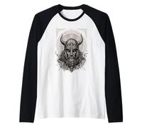 Viking Warrior Vegvísir Norse Mythology Raglan Baseball Tee