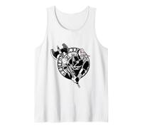 Viking warrior with an axe surrounded by a circle of runes Tank Top