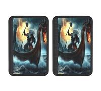 Viking Warriors And Dragons Universal Car Accessories Seat Belt Pad For Car Truck,2pcs Seat Belt Covers Soft Comfortable Shoulder Strap Pads