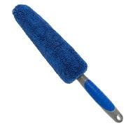 VIKING Wheel Brush or Rim Brush for Car, Metal Free, Blue, 2.5 Inch x 14.3 Inch
