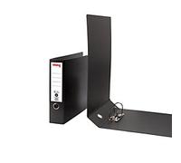 Viking Wide Lever Arch File A3 75 mm Black 2 Rings Cardboard Landscape