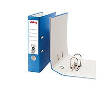 Viking Wide Lever Arch File A4 75 mm Blue 2 Rings Cardboard Matt Portrait