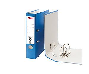 Viking Wide Lever Arch File A4 75 mm Blue 2 Rings Cardboard Matt Portrait