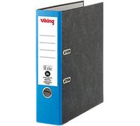 Viking Wide Lever Arch File A4 80 mm Black, Dark Blue 2 Rings Cardboard Marbled Portrait