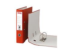 Viking Wide Lever Arch File A4, Foolscap 75 mm Red 2 Rings Cardboard Matt Portrait