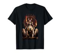 Viking Witch On Bear Anne Stokes Collection T-Shirt