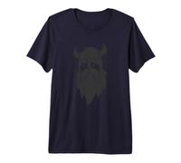 Viking with Helmet and Full Beard Premium T-Shirt