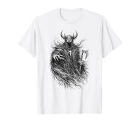 Viking with Helmet Axe Raven Walhalla Nordic Mythology T-Shirt
