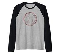 Viking Wolf Compass Spirit Animal Norse Symbols Runes Raglan Baseball Tee