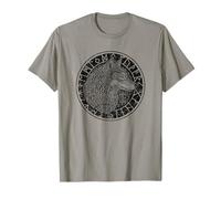 Viking Wolf Compass Spirit Animal Norse Symbols Runes T-Shirt