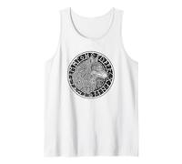 Viking Wolf Compass Spirit Animal Norse Symbols Runes Tank Top