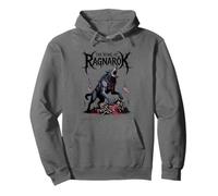 Viking Wolf Fenrir Norse Mythology The Howl of Ragnarok Pullover Hoodie