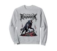 Viking Wolf Fenrir Norse Mythology The Howl of Ragnarok Sweatshirt