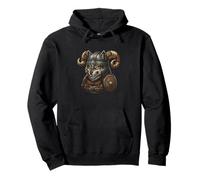 Viking Wolf Odin Wolves Vike Helmet Norse Culture Pullover Hoodie