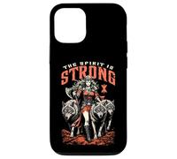 Viking Woman Shield Maiden Strong Norse Spirit Wolf Pack Case for iPhone 12/12 Pro