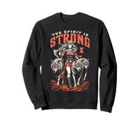 Viking Woman Shield Maiden Strong Norse Spirit Wolf Pack Sweatshirt