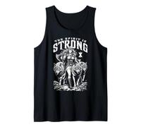 Viking Woman Shield Maiden Strong Norse Spirit Wolf Pack Tank Top