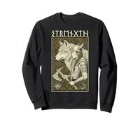 Viking Woman Strength Wolf Spirit Female Norse Mythology Sweatshirt