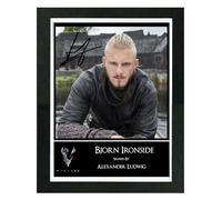 Vikings Bjorn Ironside/Alexander Ludwig Signed Autograph Photo Print Poster Mounted Wall Art (10x12) Actor Artwork for Home & Office Decor Gift
