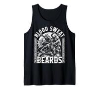 Vikings Blood Sweat Beards Bearded Vikings Battle Norse Myth Tank Top