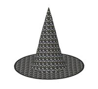 Vikings Boat Print Unisex Halloween Witch Hat For Teens Parties Carnivals And Cosplay Costume Cap