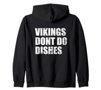 Vikings Don't Do Dishes Zip Hoodie