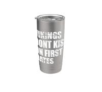 Vikings Don't Kiss on First Dates Stainless Steel Insulated Tumbler